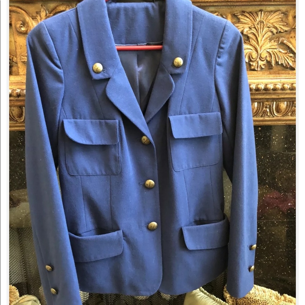 Navy nautical style jacket size 0